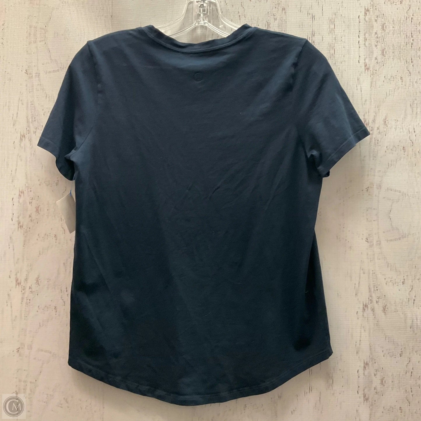 Athletic Top Short Sleeve By Lululemon In Navy, Size: 6