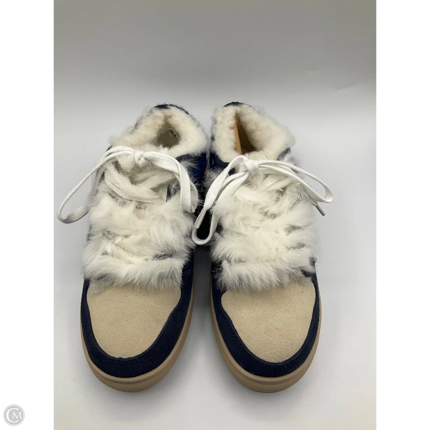 Shoes Sneakers By Clothes Mentor In Blue & Cream, Size: 6