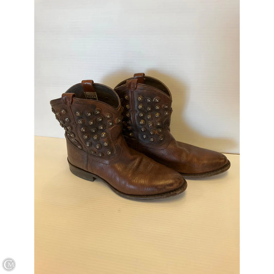 Boots Designer By Frye In Brown, Size: 6.5