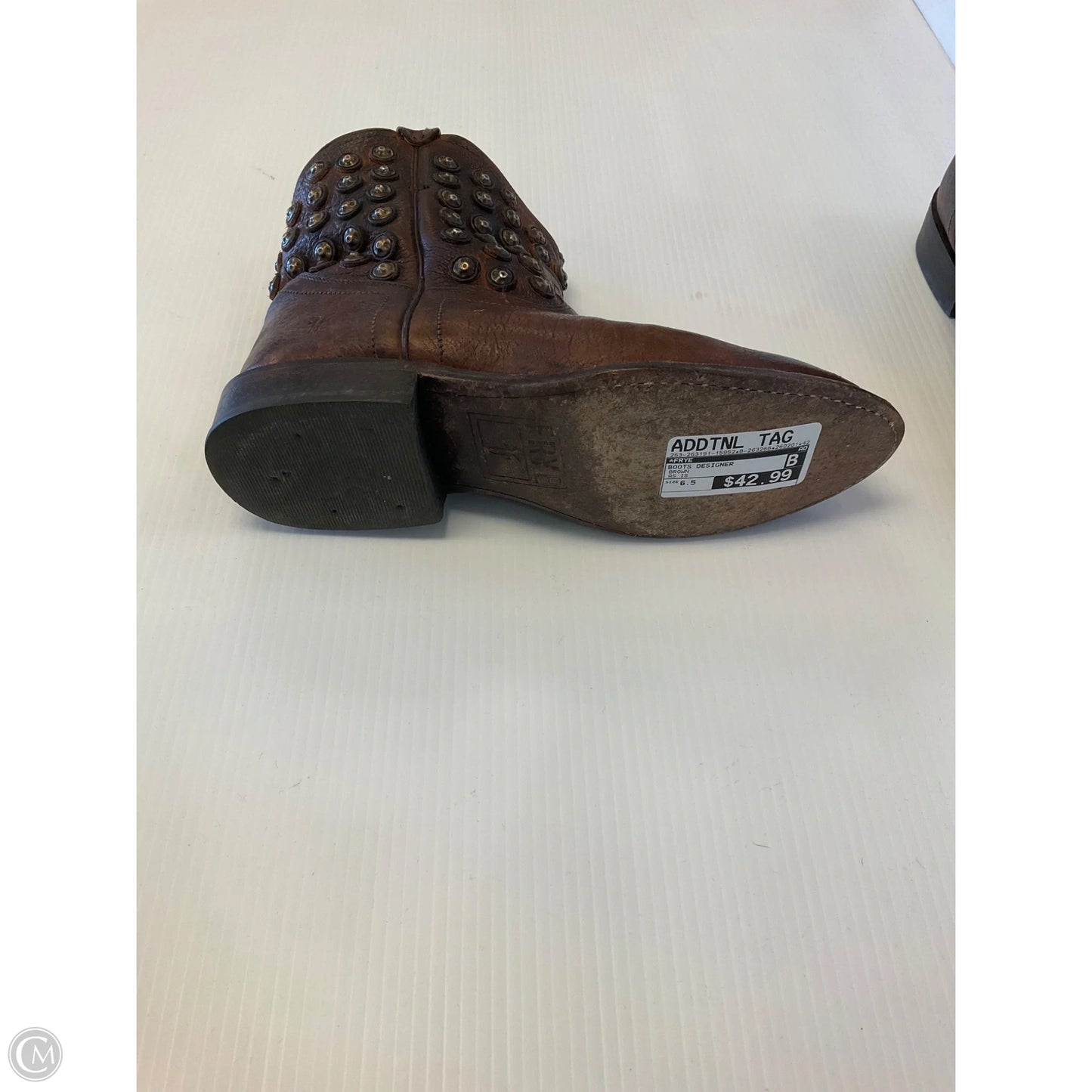 Boots Designer By Frye In Brown, Size: 6.5