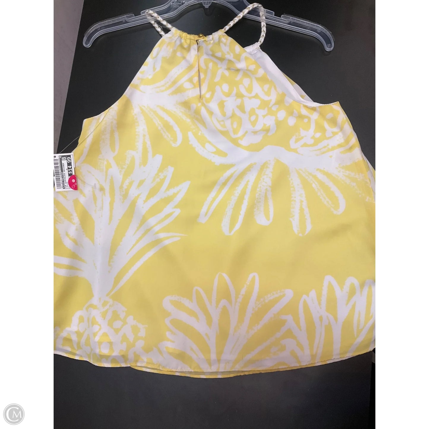 Top Sleeveless Designer By Lilly Pulitzer In Yellow, Size: S
