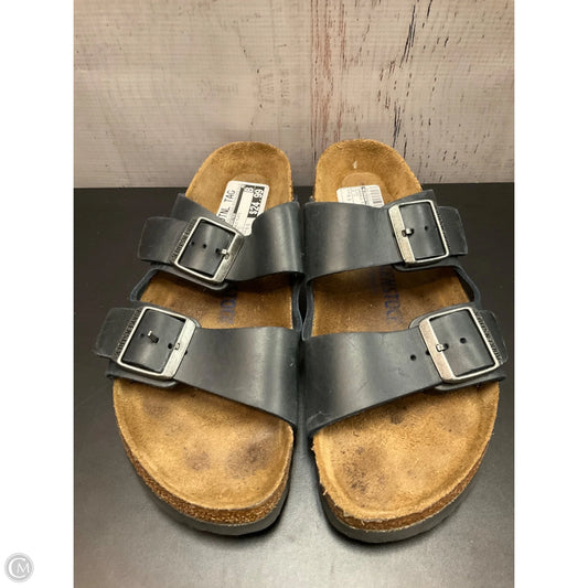 Sandals Flats By Birkenstock In Black, Size: 9.5