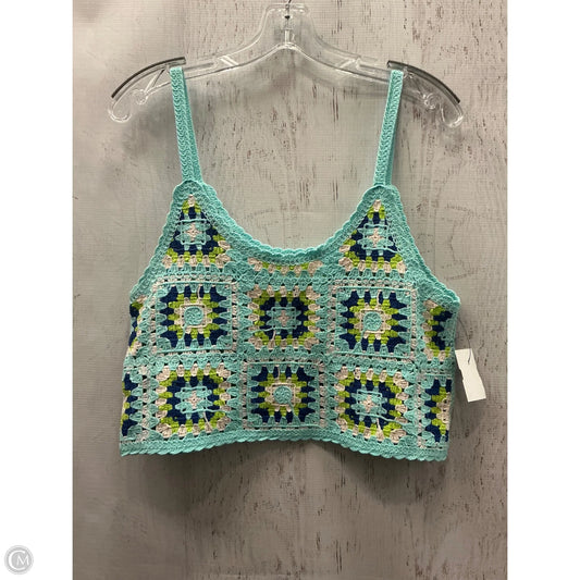 Top Sleeveless By New In In Blue & Green, Size: M