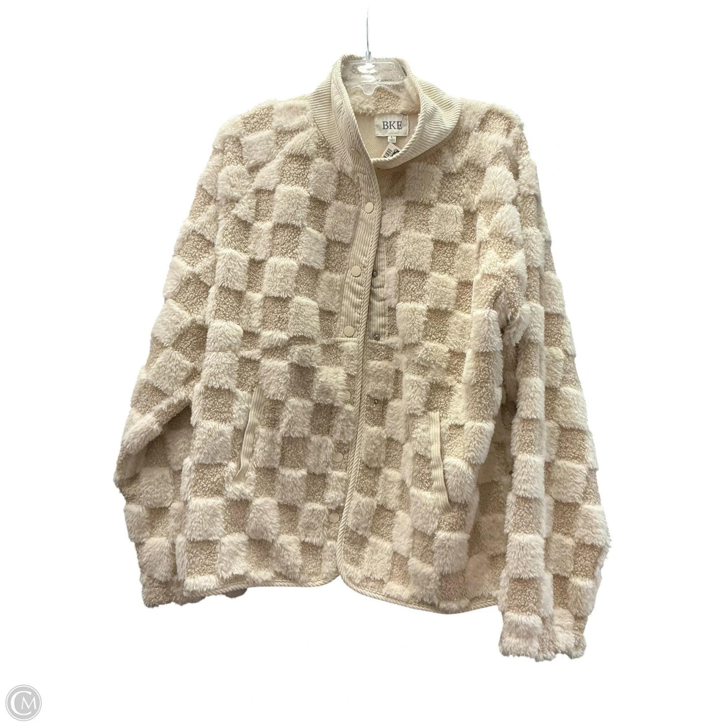 Jacket Other By Bke In Cream & Tan, Size: L