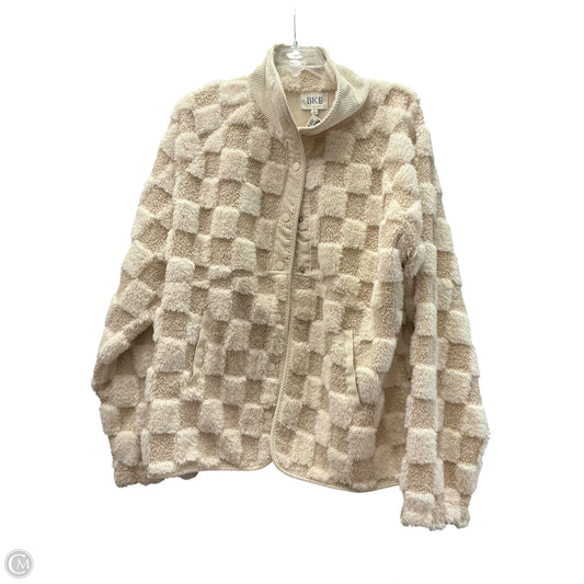 Jacket Other By Bke In Cream & Tan, Size: L
