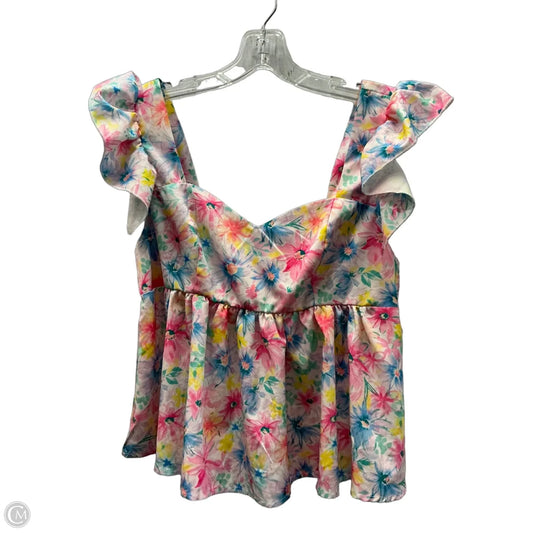 Top Sleeveless By Shein In Multi-colored, Size: M