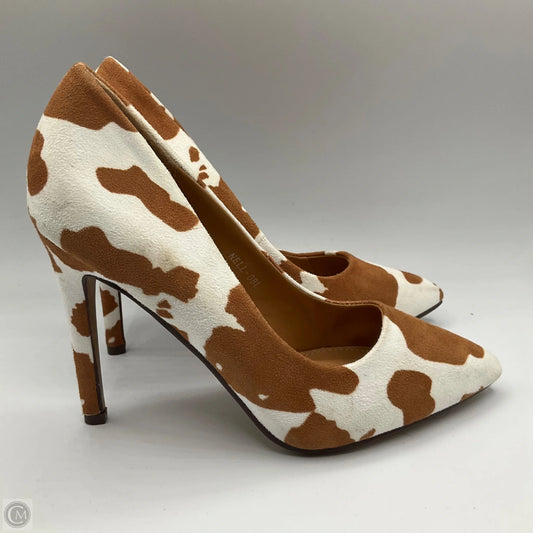 Shoes Heels Kitten By Clothes Mentor In Animal Print, Size: 8