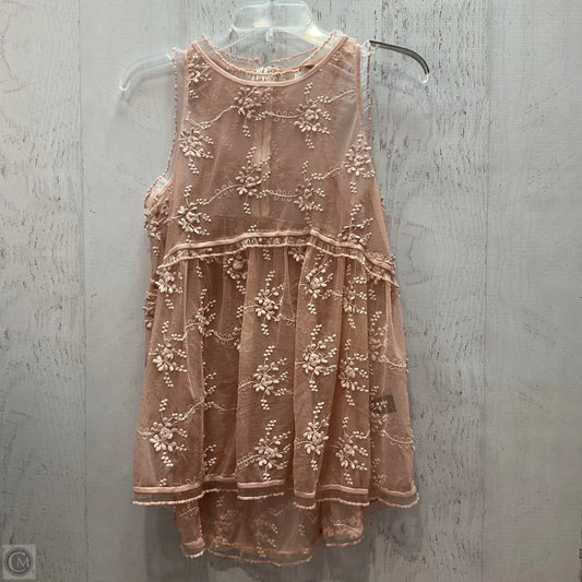 Top Sleeveless By Pol In Pink, Size: M
