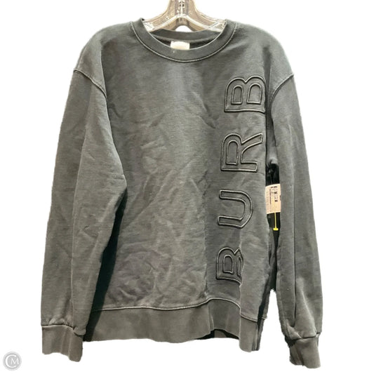 Sweatshirt Luxury Designer By Burberry In Black, Size: Xl