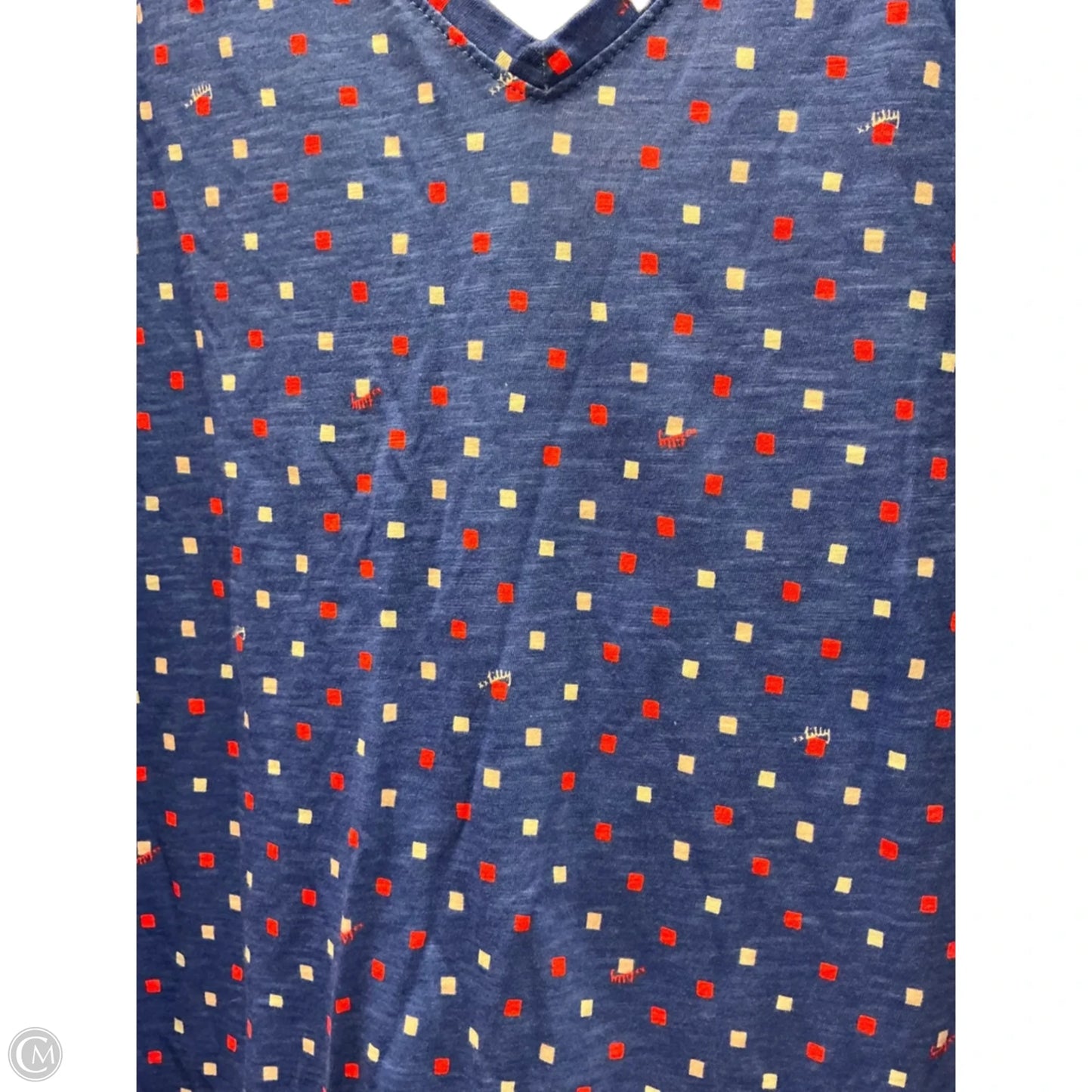 Top Short Sleeve Designer By Lilly Pulitzer In Blue, Size: Xxl