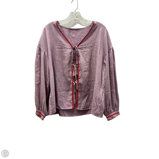Top Long Sleeve By Clothes Mentor In Purple, Size: S