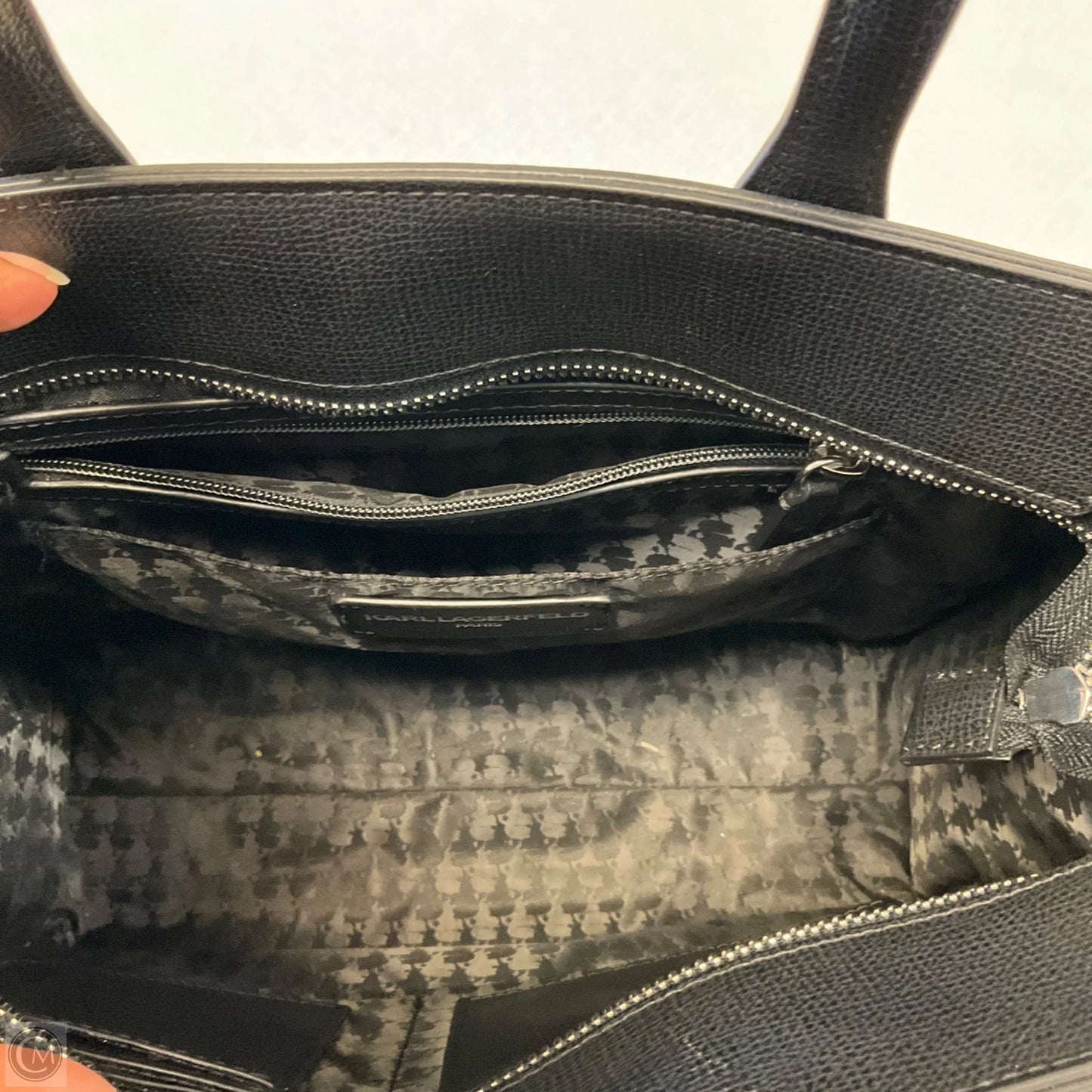 Handbag Designer By Karl Lagerfeld, Size: Large