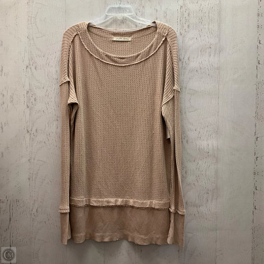 Top Long Sleeve By We The Free In Tan, Size: S