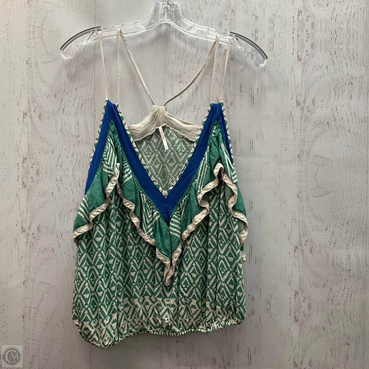 Top Sleeveless By Free People In Green, Size: M