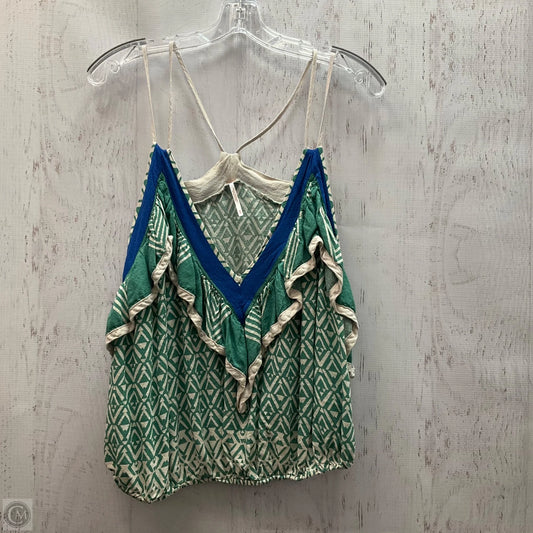 Top Sleeveless By Free People In Green, Size: M