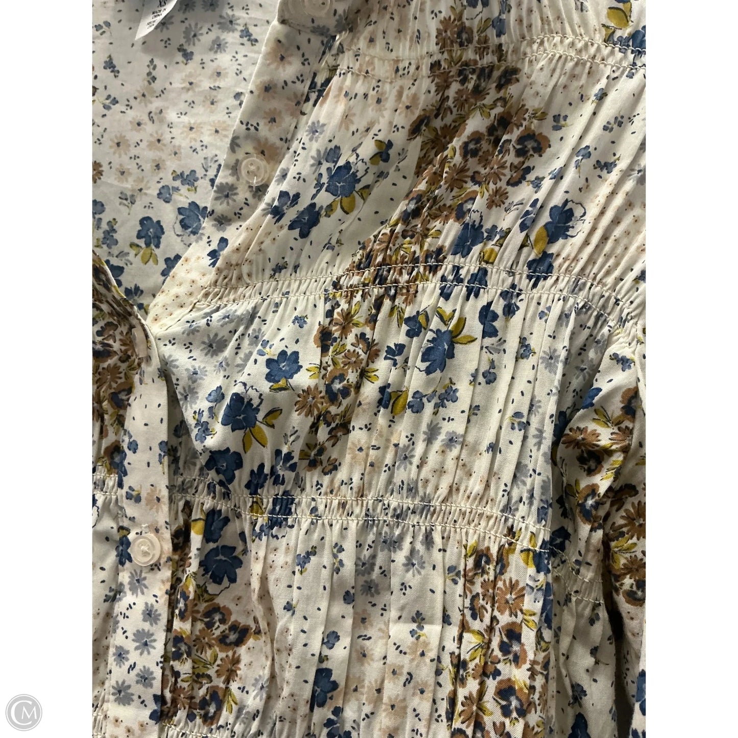 Top Long Sleeve By Future Collective In Floral Print, Size: Xs