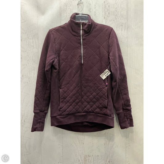 Athletic Top Long Sleeve Collar By Lululemon In Purple, Size: 4