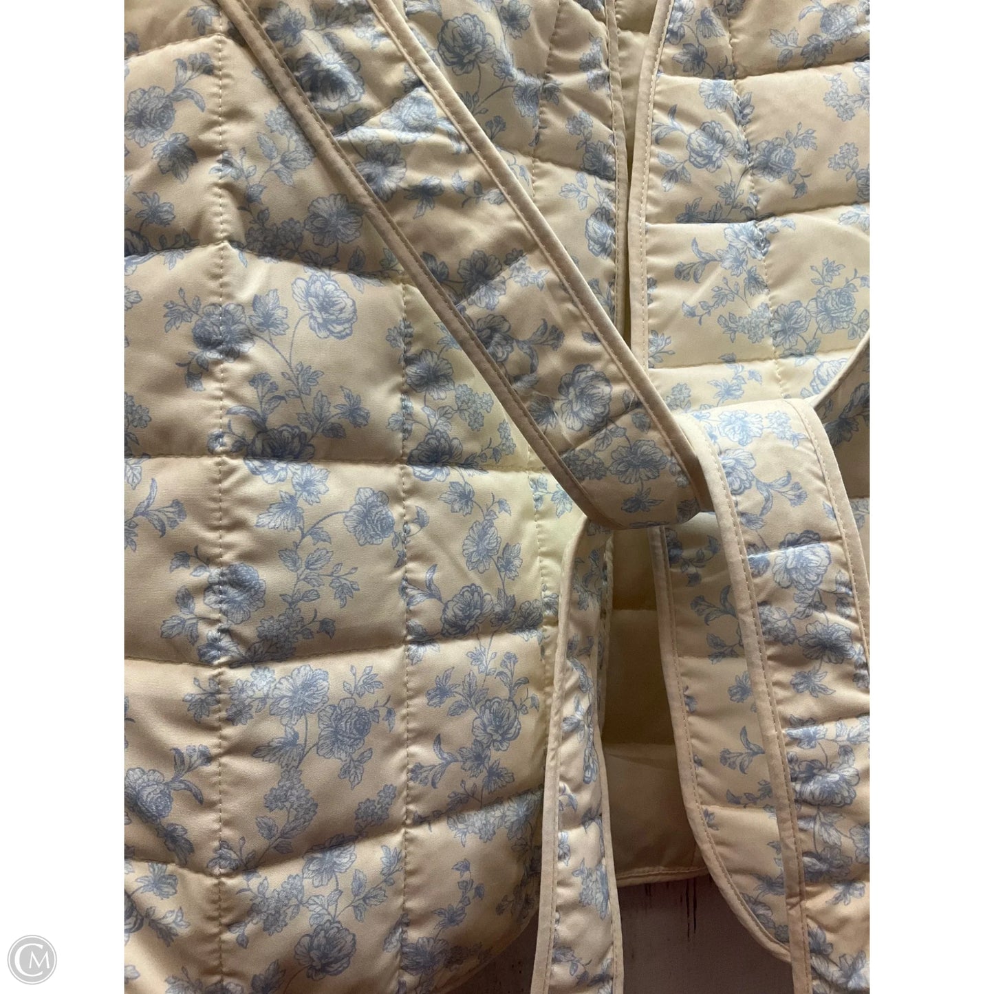 Vest Other By Clothes Mentor In Blue & Cream, Size: S