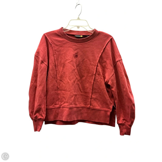 Sweatshirt Crewneck By Timberland In Red, Size: S