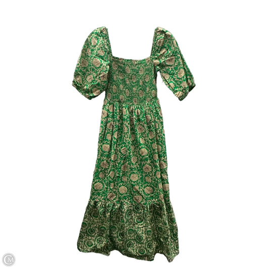 Dress Casual Maxi By House Of Harlow In Green & Tan, Size: S