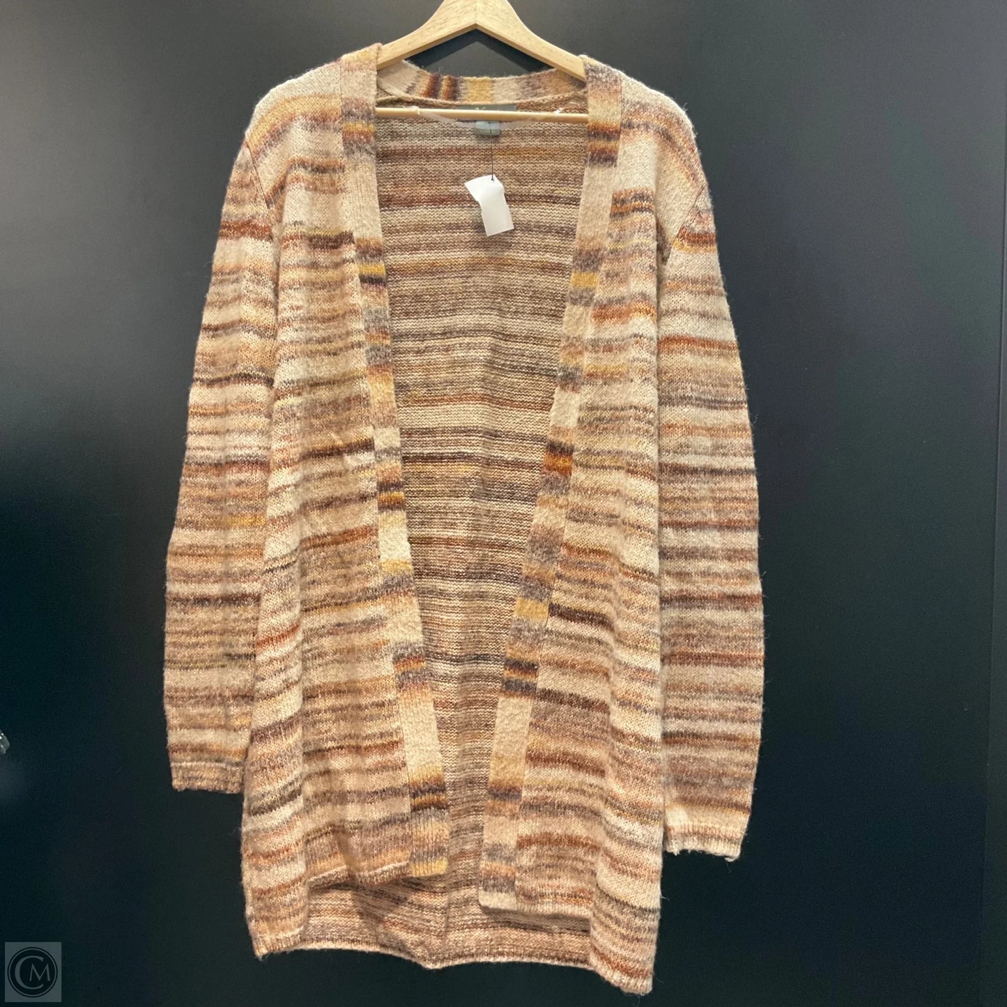 Cardigan By Natural Reflections In Tan, Size: M