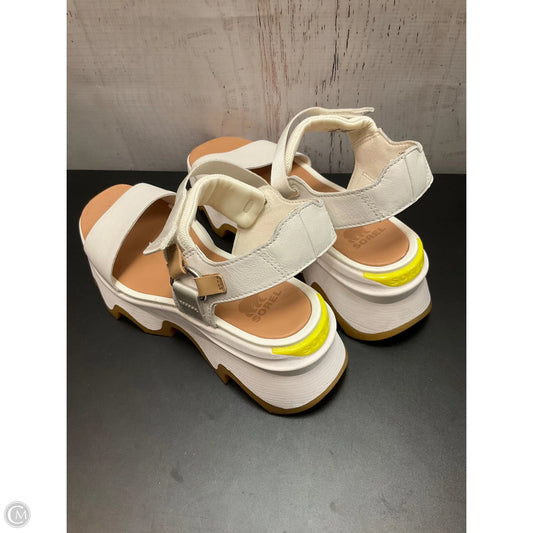 Sandals Heels Platform By Sorel In White, Size: 8
