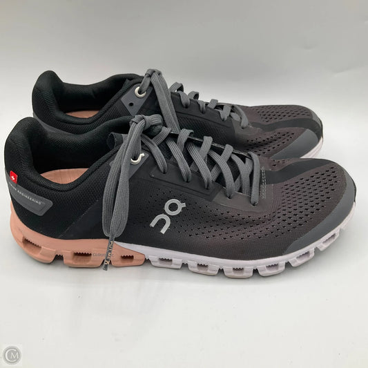 Shoes Athletic By On Cloud In Grey & Pink, Size: 7.5