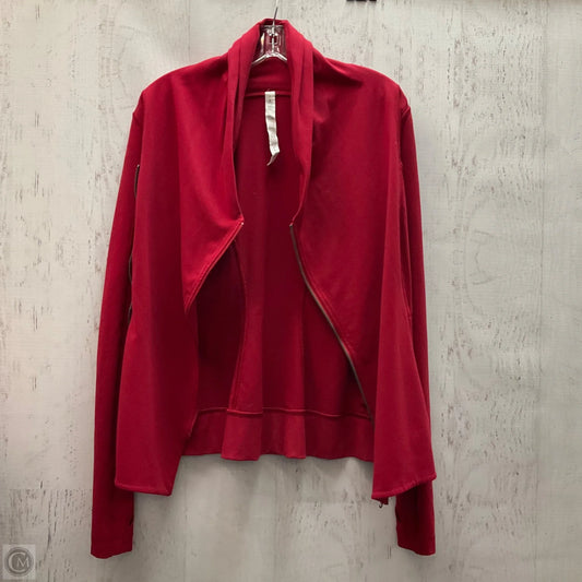 Athletic Jacket By Lululemon In Red, Size: 6
