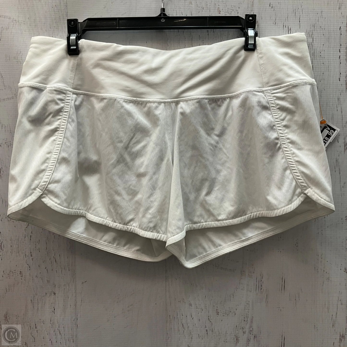 Athletic Shorts By Lululemon In White, Size: 10