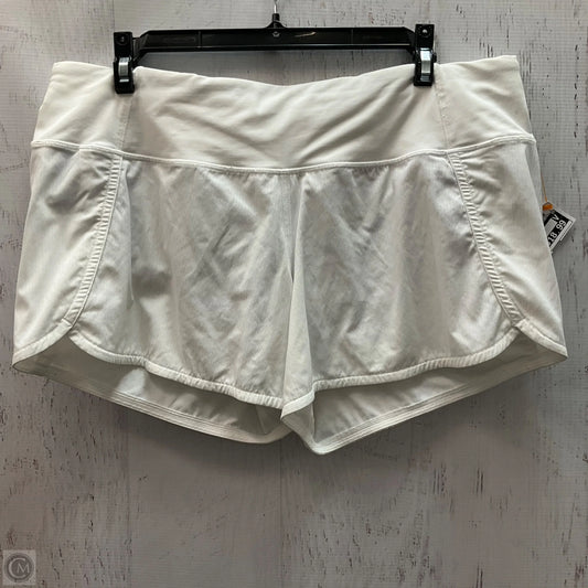 Athletic Shorts By Lululemon In White, Size: 10
