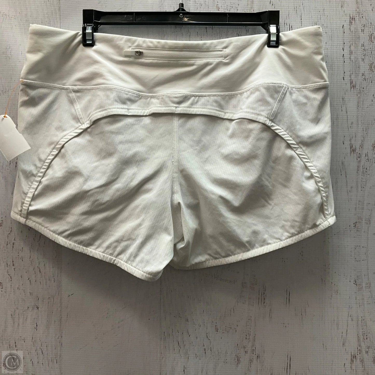 Athletic Shorts By Lululemon In White, Size: 10