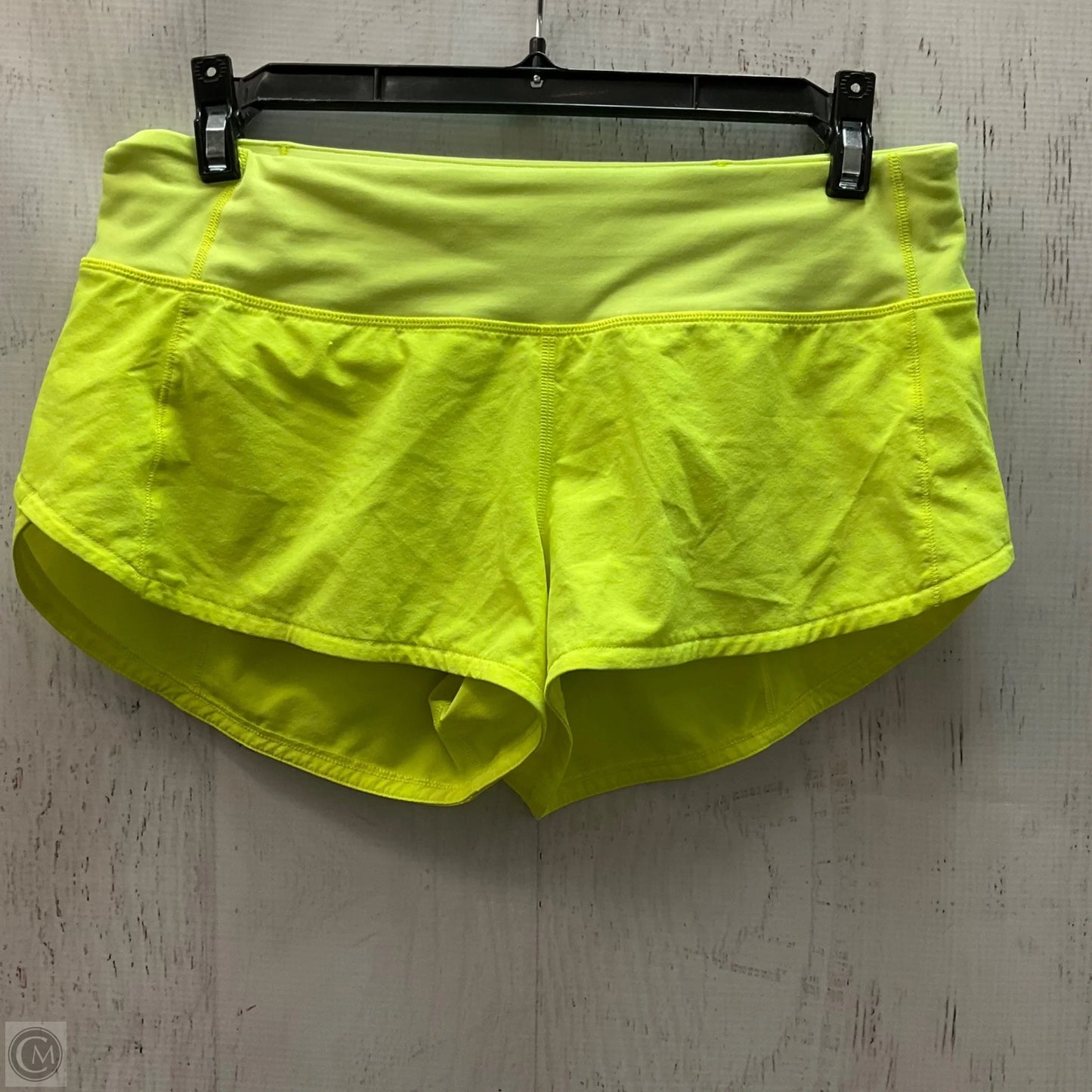Athletic Shorts By Lululemon In Yellow, Size: 4