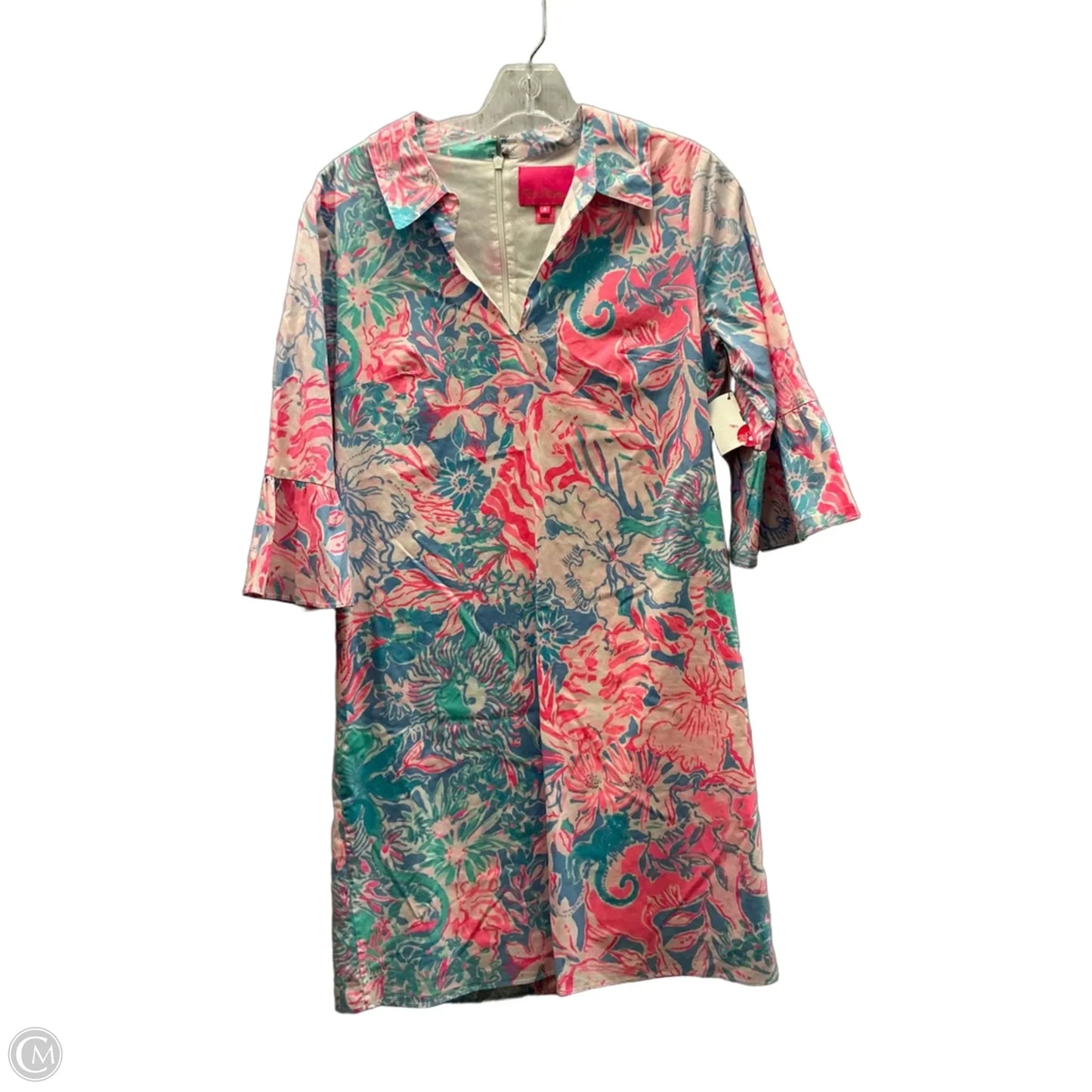 Dress Designer By Lilly Pulitzer In Floral Print, Size: 4