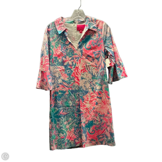 Dress Designer By Lilly Pulitzer In Floral Print, Size: 4