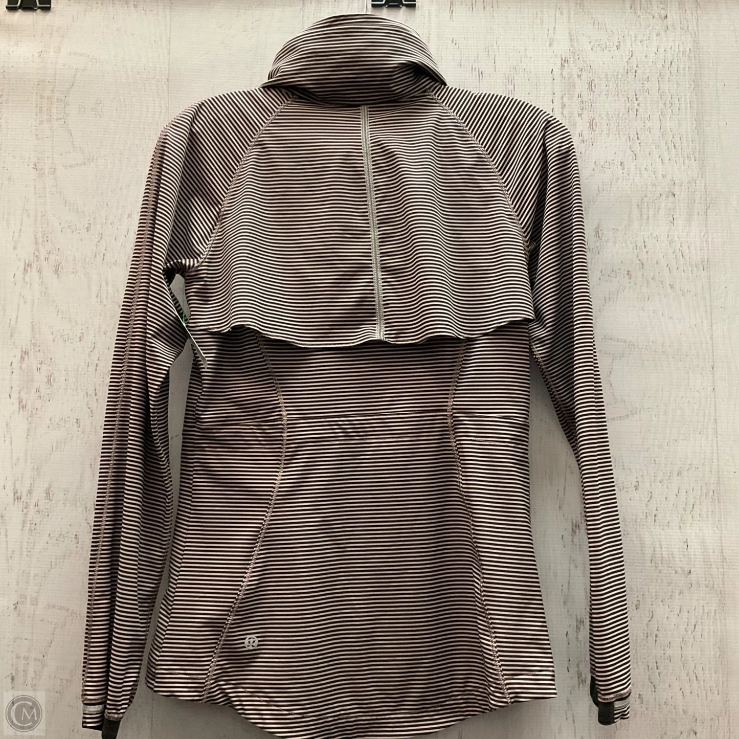 Athletic Jacket By Lululemon In Grey, Size: 4