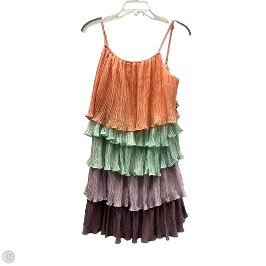 Dress Casual Midi By Clothes Mentor In Multi-colored, Size: L
