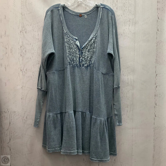 Dress Casual Midi By Free People In Blue, Size: Xl