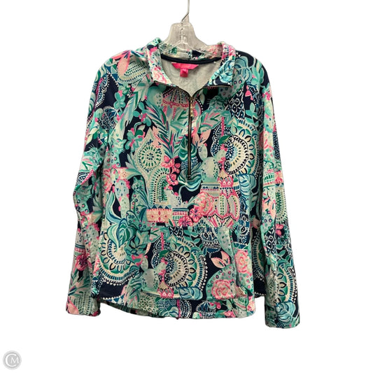 Top Long Sleeve Designer By Lilly Pulitzer In Floral Print, Size: M