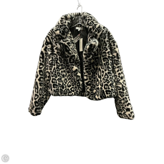 Coat Faux Fur & Sherpa By Stoosh In Animal Print, Size: M