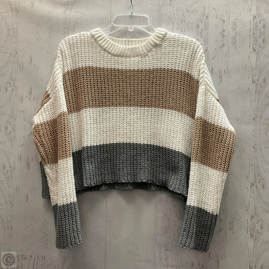 Sweater By Moon And Madison In Striped Pattern, Size: Xs