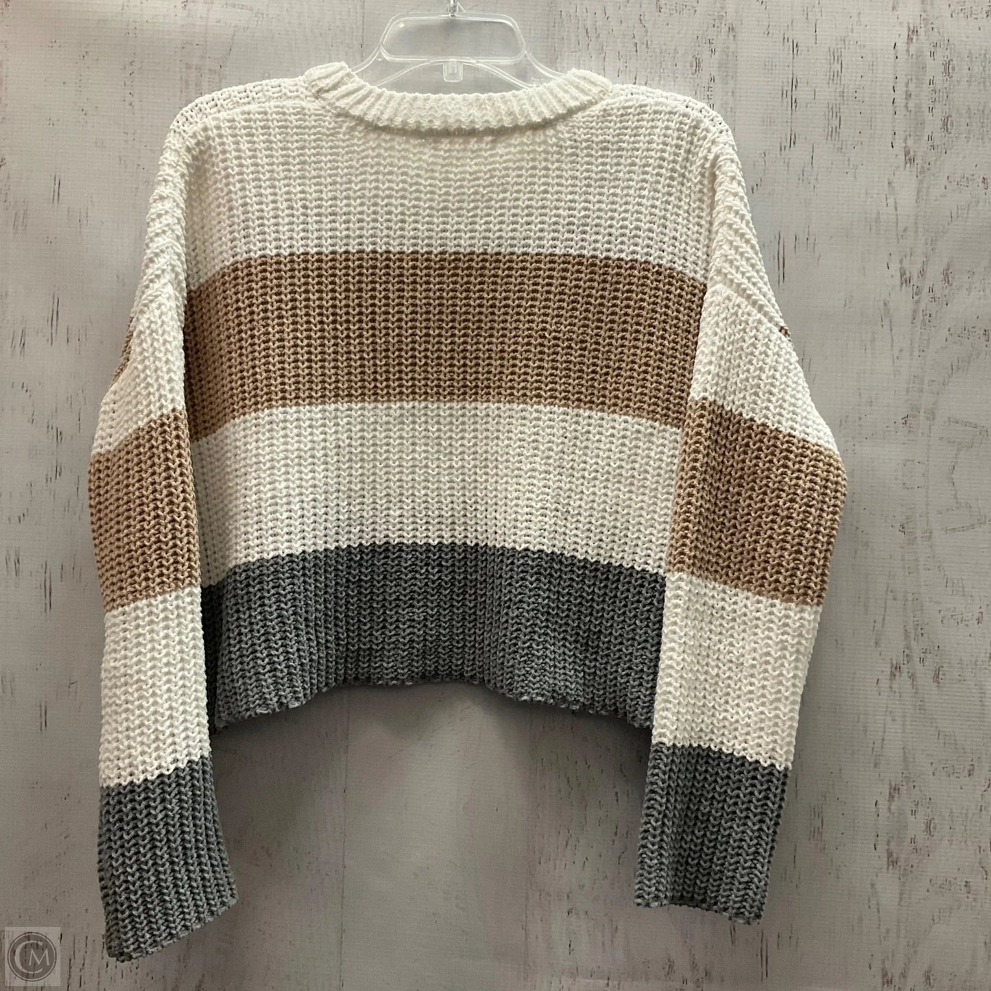 Sweater By Moon And Madison In Striped Pattern, Size: Xs