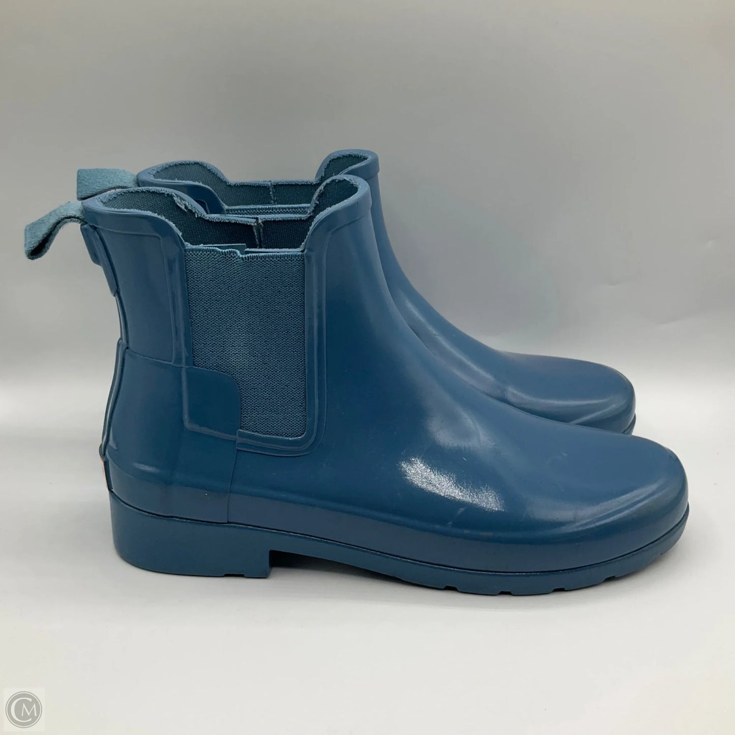 Boots Ankle Flats By Hunter In Blue & Brown, Size: 7