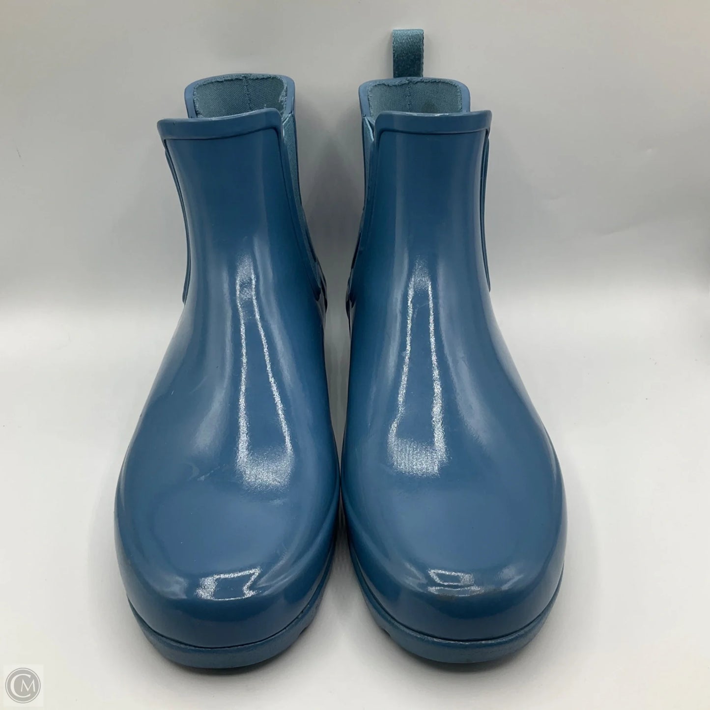 Boots Ankle Flats By Hunter In Blue & Brown, Size: 7