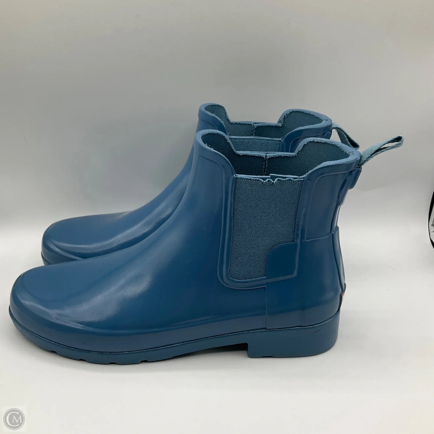 Boots Ankle Flats By Hunter In Blue & Brown, Size: 7