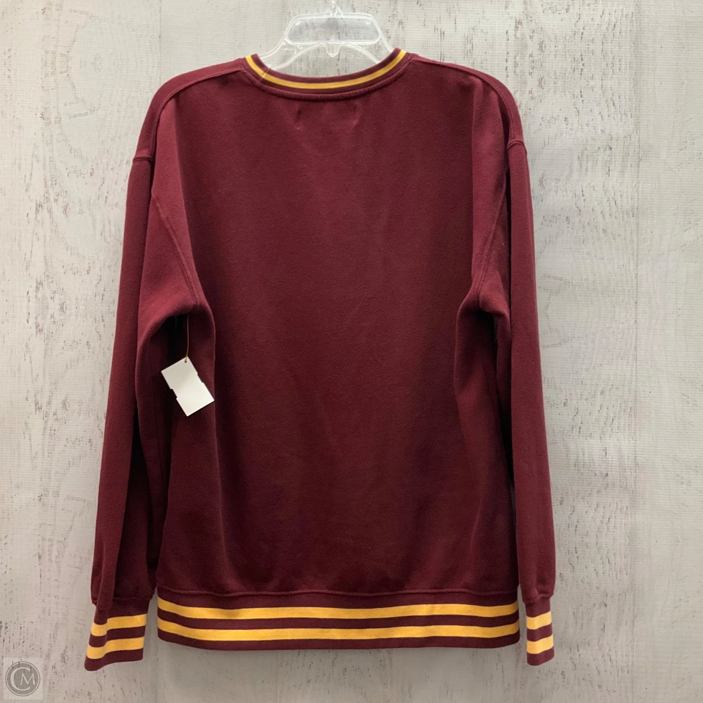Sweatshirt Crewneck By Disney In Maroon, Size: S