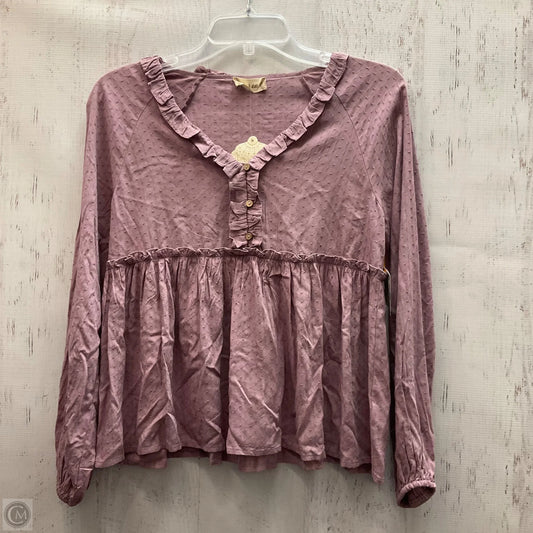 Top Long Sleeve By Altard State In Mauve, Size: S