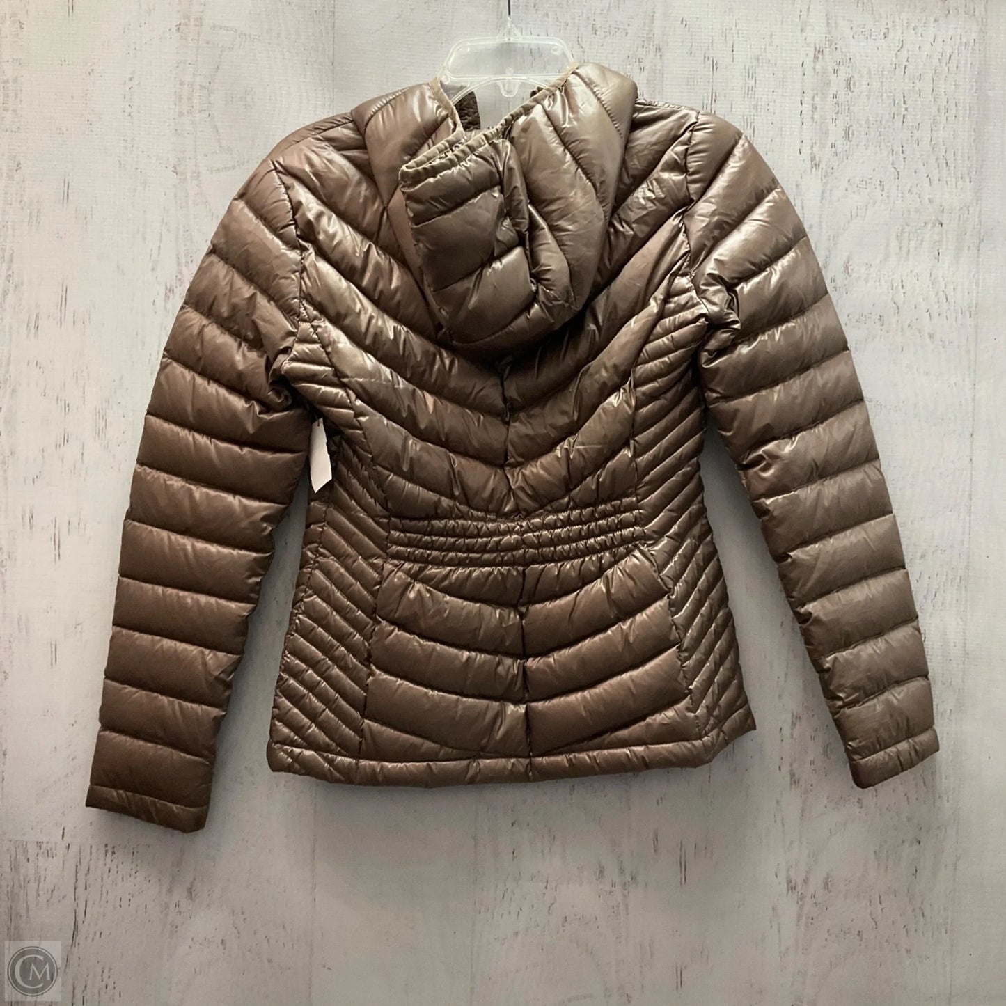 Jacket Puffer & Quilted By Calvin Klein In Bronze, Size: Xs