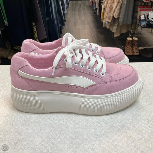 Shoes Athletic By Madden Girl In Pink, Size: 7