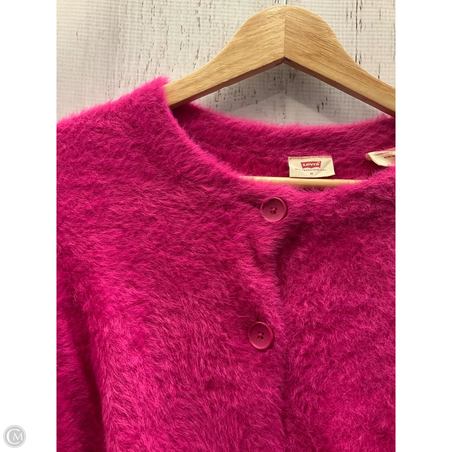 Cardigan By Levis In Pink, Size: M