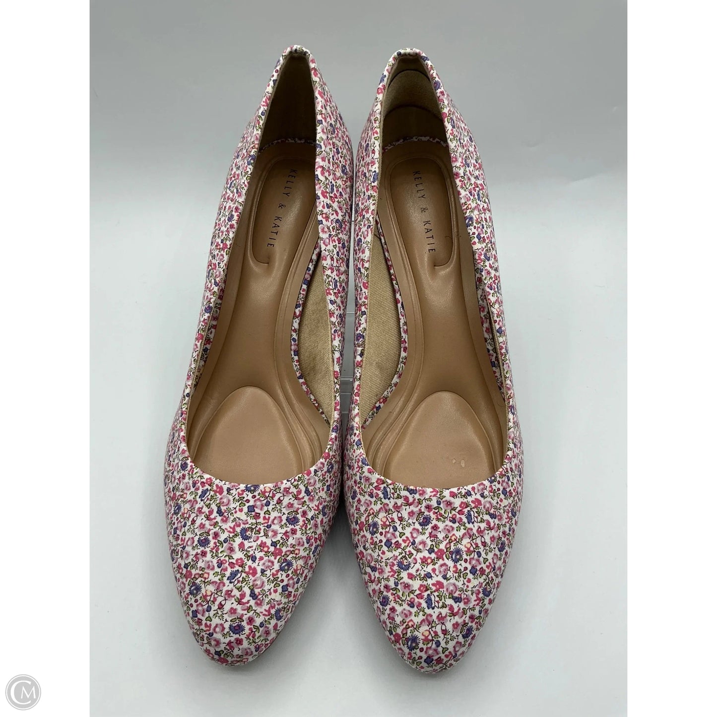 Shoes Heels Kitten By Kelly And Katie In Floral Print, Size: 11